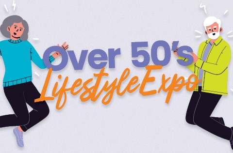 Over 50s Lifestyle Expo promotional graphic